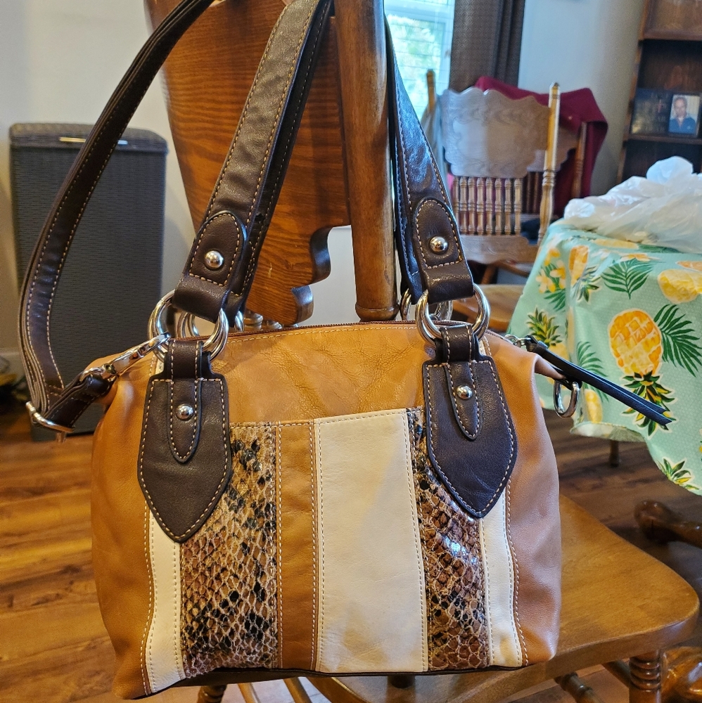 St. Johns Bay Snake Print Handbag